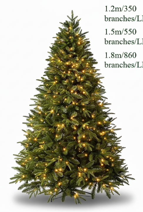 High-End PE Mixed Christmas Tree 2025 – Premium Encrypted Design | 1.2m & 1.8m Christmas Tree Decorations