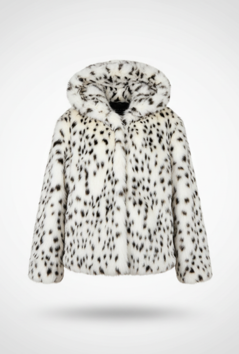 LUZHEN Leopard Print Niche Imitation Fur Tops Turn-down Collar Personalized Functional Warm Coat Elegance Trendy Male LZ7986