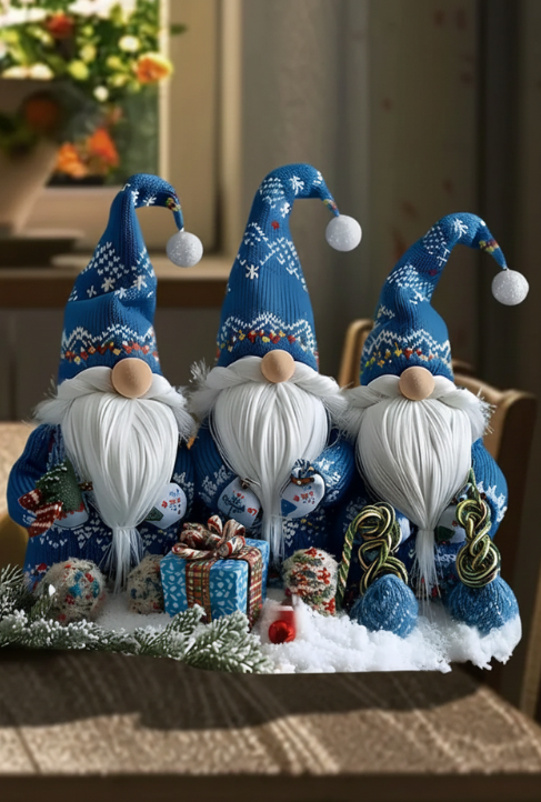 Acrylic Special Festive Christmas Gnomes Acrylic Tabletop Decor -