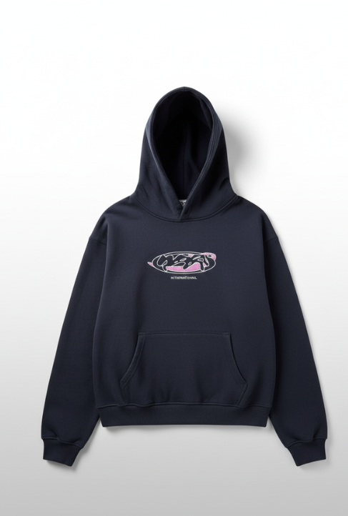 Hip-hop Street Trendy Brand Pullover Hoodie American Y2k Embroidery Clothing Casual High Street Retro Oversized Sweatshirt Men