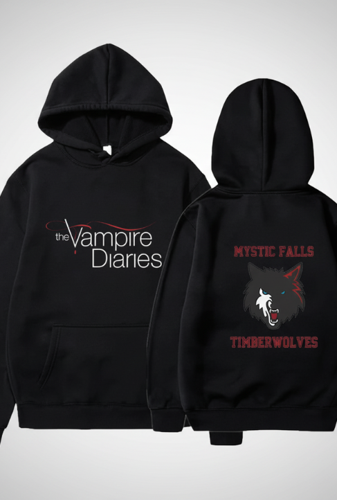 The Vampire Diaries Hoodies Men Clothes Long Sleeve Women Loose Streetwear Autumn Funny Sweatshirt Fashion Casual Hoodies
