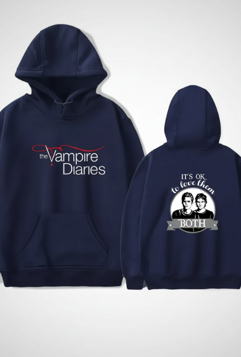 The Vampire Diaries Hoodies Men Clothes Long Sleeve Women Loose Streetwear Autumn Funny Sweatshirt Fashion Casual Hoodies