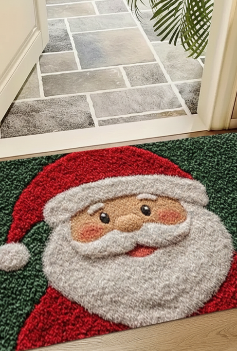 Christmas Door Mat Red Santa Claus Outdoor and indoor Gingerbread Man Carpet New Year 2026 Merry Christmas Home Decor Foot Mat