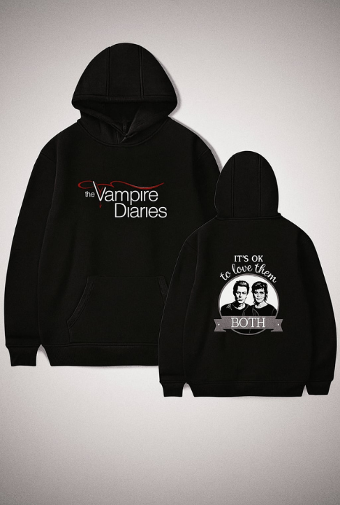 The Vampire Diaries Hoodies Men Clothes Long Sleeve Women Loose Streetwear Autumn Funny Sweatshirt Fashion Casual Hoodies