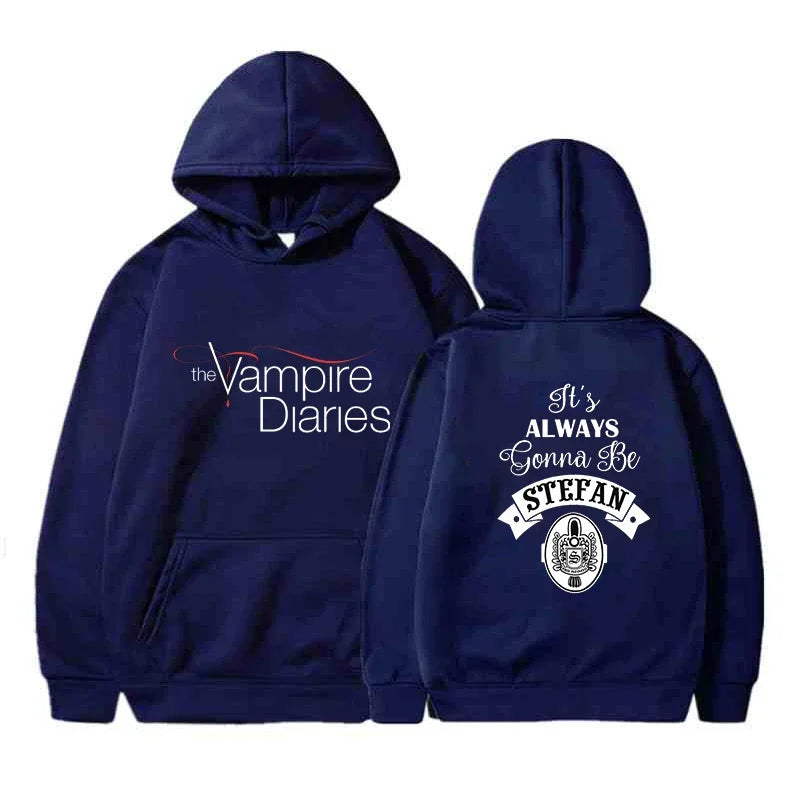 The Vampire Diaries Hoodies Men Clothes Long Sleeve Women Loose Streetwear Autumn Funny Sweatshirt Fashion Casual Hoodies