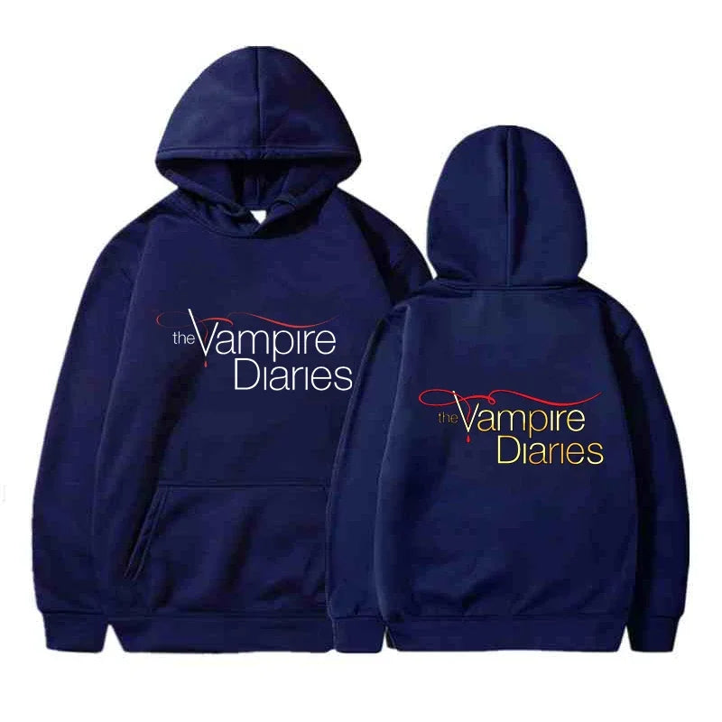 The Vampire Diaries Hoodies Men Clothes Long Sleeve Women Loose Streetwear Autumn Funny Sweatshirt Fashion Casual Hoodies