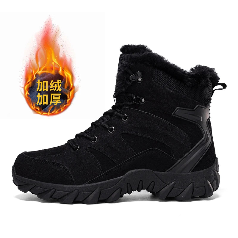 men boots 2025 New Winter Slippers Warm Men Shoes Waterproof Non-Slip Plush Sneakers Male tenis shoes Boots Men Sneakers Winter