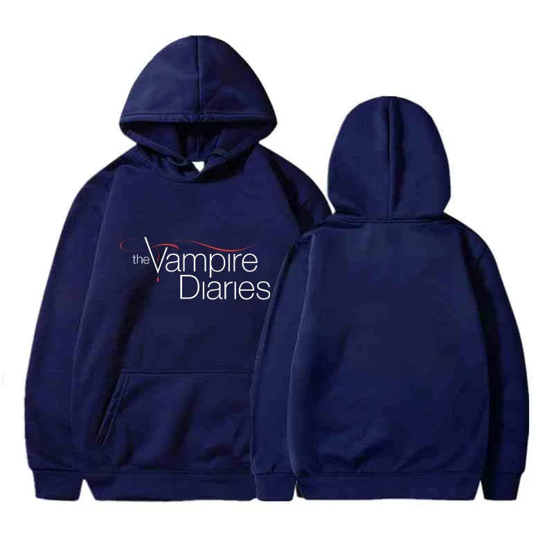 The Vampire Diaries Hoodies Men Clothes Long Sleeve Women Loose Streetwear Autumn Funny Sweatshirt Fashion Casual Hoodies