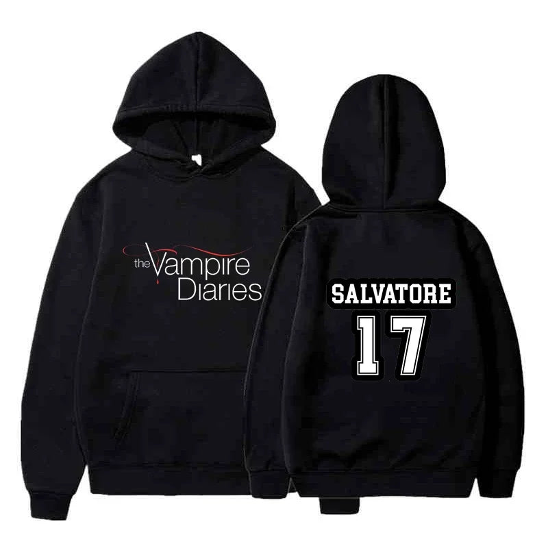 The Vampire Diaries Hoodies Men Clothes Long Sleeve Women Loose Streetwear Autumn Funny Sweatshirt Fashion Casual Hoodies