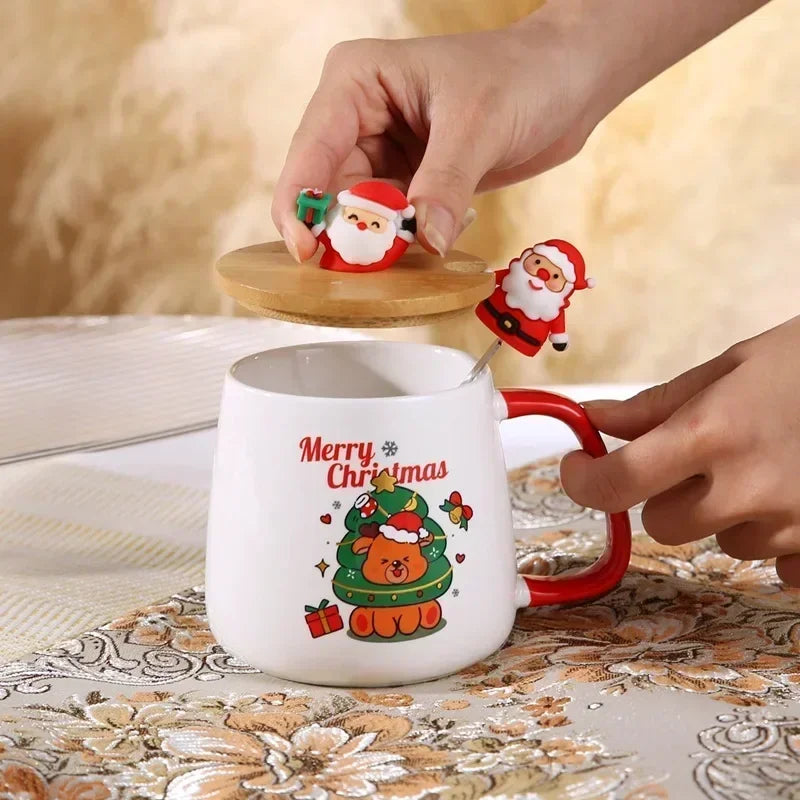 Christmas Ceramic Mug Set 2025 gift