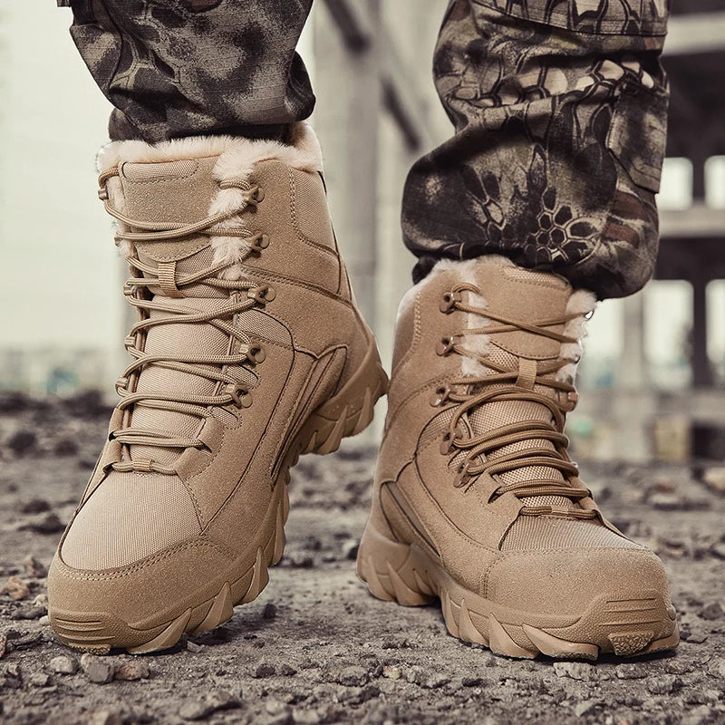 men boots 2025 New Winter Slippers Warm Men Shoes Waterproof Non-Slip Plush Sneakers Male tenis shoes Boots Men Sneakers Winter