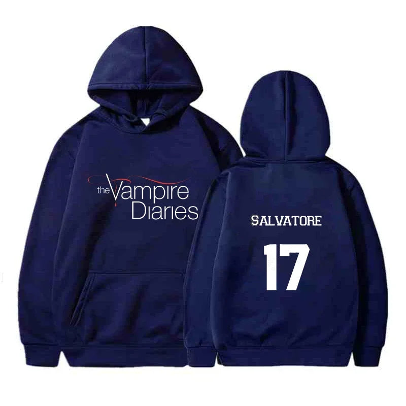 The Vampire Diaries Hoodies Men Clothes Long Sleeve Women Loose Streetwear Autumn Funny Sweatshirt Fashion Casual Hoodies