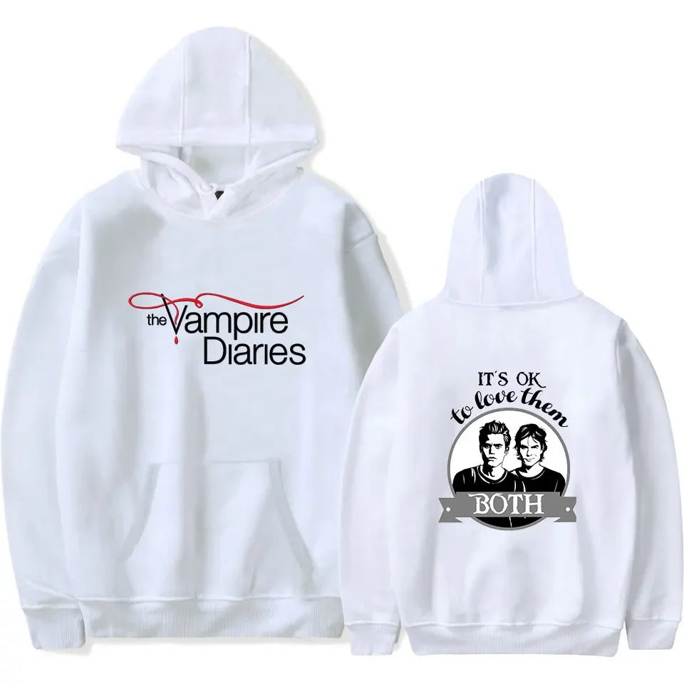 The Vampire Diaries Hoodies Men Clothes Long Sleeve Women Loose Streetwear Autumn Funny Sweatshirt Fashion Casual Hoodies