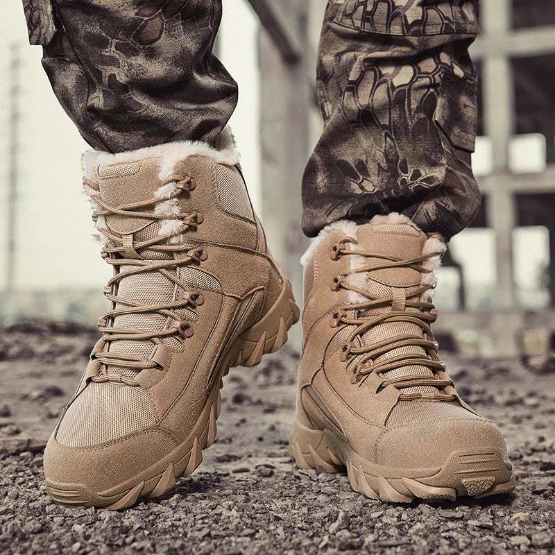 men boots 2025 New Winter Slippers Warm Men Shoes Waterproof Non-Slip Plush Sneakers Male tenis shoes Boots Men Sneakers Winter