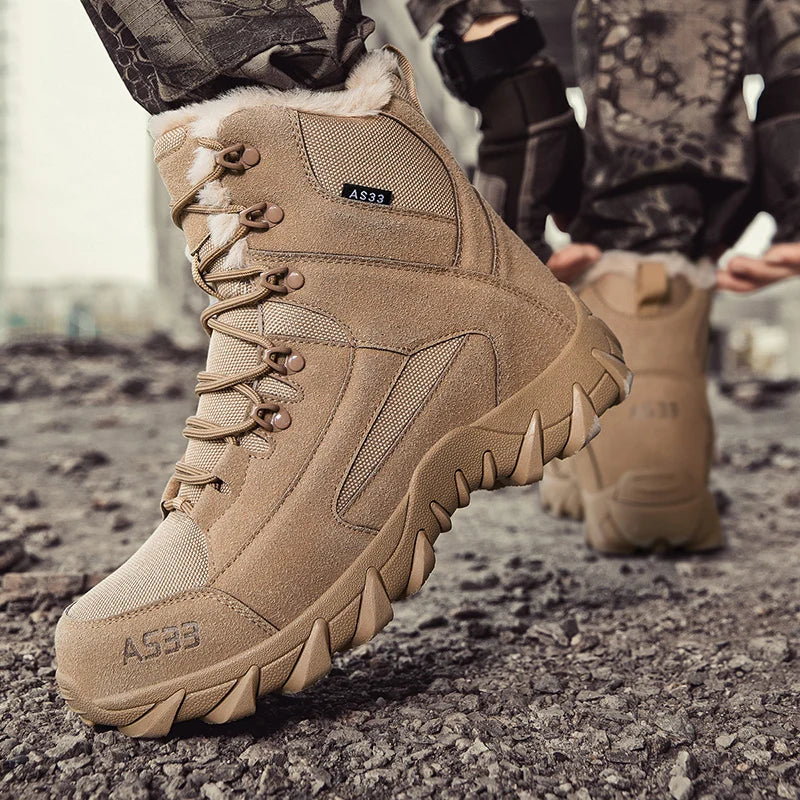 men boots 2025 New Winter Slippers Warm Men Shoes Waterproof Non-Slip Plush Sneakers Male tenis shoes Boots Men Sneakers Winter