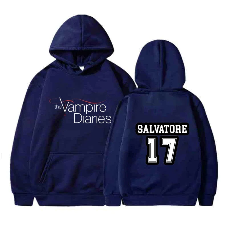 The Vampire Diaries Hoodies Men Clothes Long Sleeve Women Loose Streetwear Autumn Funny Sweatshirt Fashion Casual Hoodies