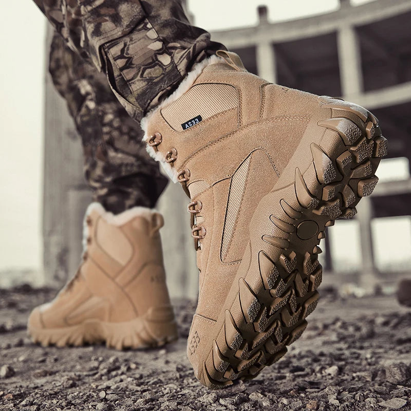 men boots 2025 New Winter Slippers Warm Men Shoes Waterproof Non-Slip Plush Sneakers Male tenis shoes Boots Men Sneakers Winter